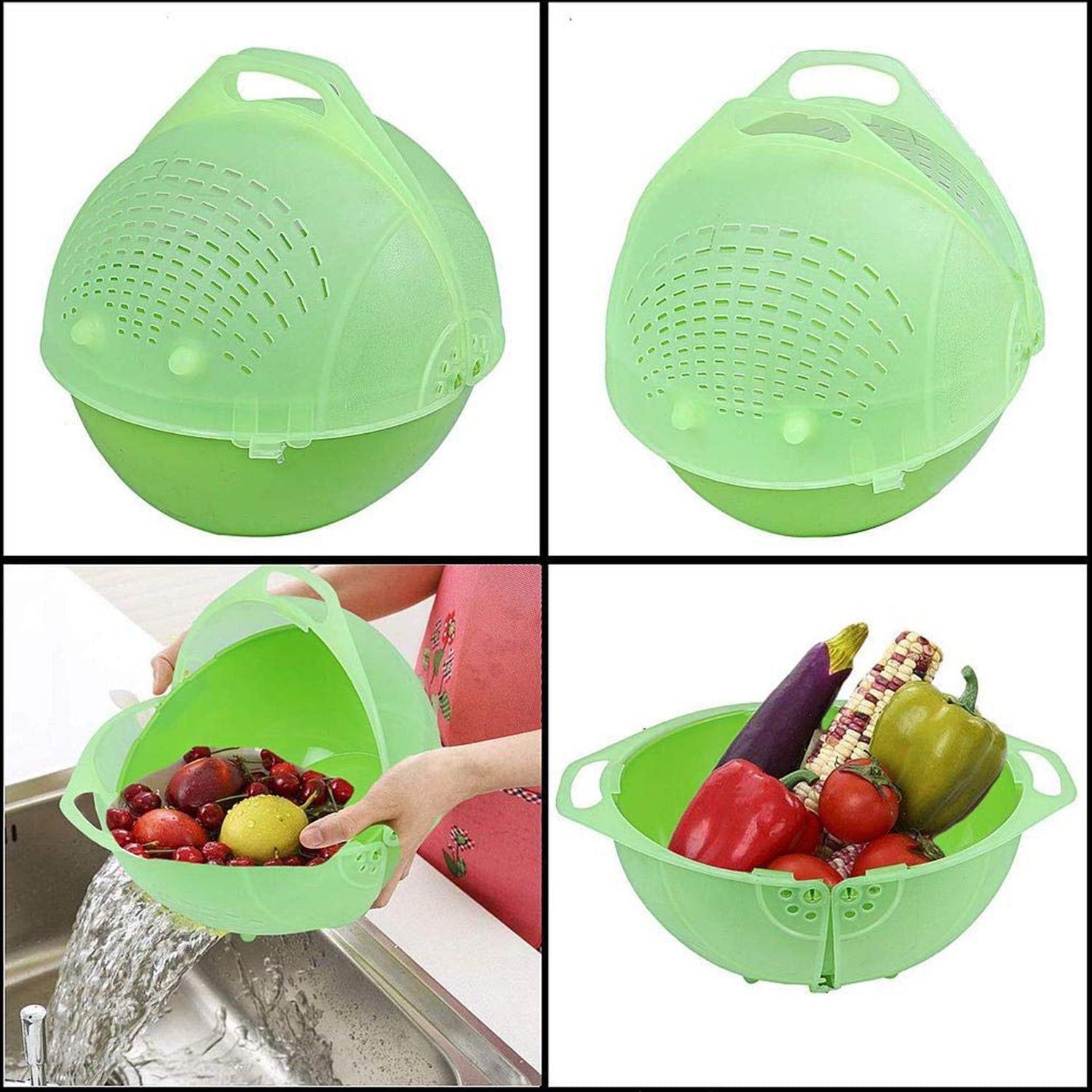 Apex Smart Basket 3in1 Multiuse Fruit And Vegetable Bowl (1 Pc / Mix Color) Apex Smart Basket 3in1 Multiuse Fruit And Vegetable Bowl (1 Pc / Mix Color)